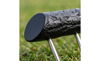 Wood-Grain Golf Tee Marker with Ground Spike Secure Golf Tee Marker Slim Lightweight for Golfers