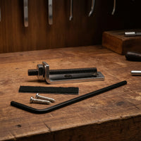 Adjustable Electric Guitar Bridge Silver Guitar Bridge with Hex Wrench Compact Hardware Long-Lasting for Luthier
