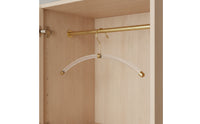 Non-Slip Hanger Space-Saving Hanger with Metal Hook Curved Clothes Hangers for Closet, Wardrobe, Boutique