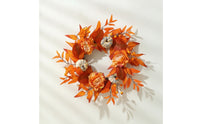 Fall Wreath with Pumpkins Vibrant Autumn Wreath with Berries Textured Sturdy for Homeowners, Entryway