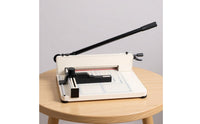 Heavy Duty Paper Cutter Cuts 400 Sheets Paper Guillotine Metal Body Office Equipment for School