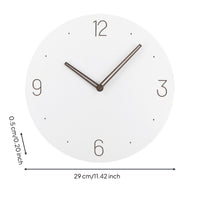 Silent Wall Clock Quiet Minimalist Wall Clock Operated for Light Sleepers, Uncluttered Aesthetic Fans, Bedroom