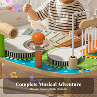 Educational Kids Drum and Xylophone Toy Sensory Stimulation Toddler Drum Set Develops Fine Movement Skills Toddler Percussion Set Easy to Assemble for Toddlers, Preschoolers, Preschool, Daycare, Playroom