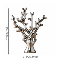 Electroplated Ceramic Figurine Centerpiece Electroplated Ceramic Ornament