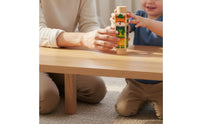 Early Learning Rotating Creature Game Hand-Eye Coordination Wooden Creature Matching Toy Fine Movement Skills Rotating Block Game Safe Natural Wood for Toddlers, Babies, Kids, Preschool