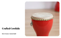 Chinese Waist Drum Set Cowhide Drumhead Chinese Dance Drum Wearable Percussion Instrument for Adults, Dancers, Square Dancing, special events, Celebrations