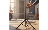 Height-Adjustable Tripod Stand with Curved Arm Stable Instrument Support Stand Non-Slip Instrument Holder Portable for Performers