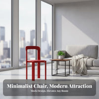 Thickened Material Minimalist Plastic Chair Lightweight Plastic Dining Chair Easy to Clean Household Furniture Safe and Odorless for Cafe Owners, Design Enthusiasts, Office Workers, Study Room, Restaurant, Balcony