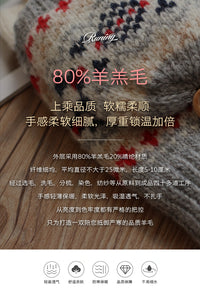 秋冬季新款半指露指翻盖短款韩版保暖加绒加厚羊绒纯羊毛手套女士
