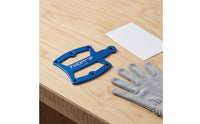 Blue Anodized Chainring Wear Measuring Tool CNC-Machined Bike Chainring Wear Gauge Flat Plate Bike Chain Checker Rounded Edges