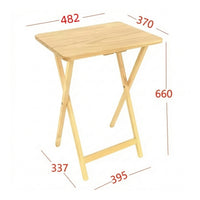 Lightweight Folding Table with Crossed Legs Collapsible Folding Wooden Table Foldable Furniture Small Areas for Dorm Room, Patio