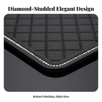 Rhinestone Car Dashboard Mat Easy Installation Rhinestone Dashboard Mat Washable Sparkling Anti-Slip Pad for Drivers, Women, Center Console, Trucks