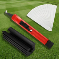 3 Pieces Allall-in-1 Piece Golf Grip Replacement Kit Grooved Channel Golf Regripping Kit Retractable Hook Blade Ribbed Rubber