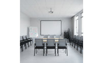 Office Chair with Mesh Back Space-Saving Stackable Chair Padded for Professionals, Students, Reception Area