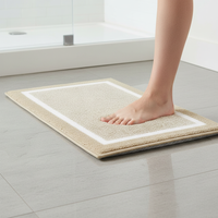 Nordic Faux Cashmere Non-Slip Bathroom Mat Set for Toilet, Entryway, and Kitchen