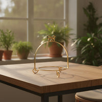 Dessert Stand with Metal Frame Stable Single Tier Cake Stand Rust-Resistant Cupcake Riser for Party Hosts, Weddings