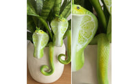 Pot Huggers with Reptilian Pattern Decorative Plant Pot Huggers Playful Hanging Basket Ornament for Interior Stylists