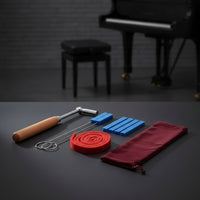 9 Pieces Accurate Piano Tuning Kit Professional Piano Tuning Kit with Storage Bag Long-Lasting Tool Convenient for Pianists