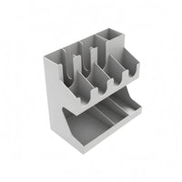 Two Tier Storage Rack Separated Compartments Coffee Shop Organizer Rack Stable Coffee Station Bar Organizer for Baristas