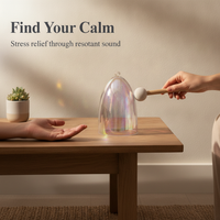 Crystal Chime Handheld Percussion Instrument for Meditation and Healing