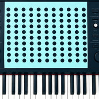 4 Mm Conductive Adhesive Dots Grid Pattern Conductive Repair Sheet Rectangular Adhesive Connection Dots Blue for Keyboard