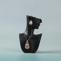 Matte Black Necklace Display Bust Resin Display Bust with Base Simple Necklace Organizer Balanced for Jewelers
