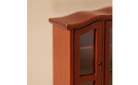 Dollhouse Storage Cabinet Realistic Cabinet with Doors Classic Cupboard for Collectors