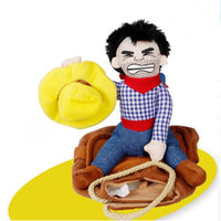 Pet Rider Costume Funny Dog Outfit