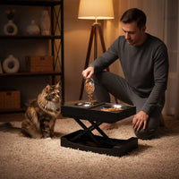Adjustable Pet Feeder with Remote Control Elevated Electric Pet Feeding Station Ergonomic Elevated Dog Bowl Stand for Dogs, Cats