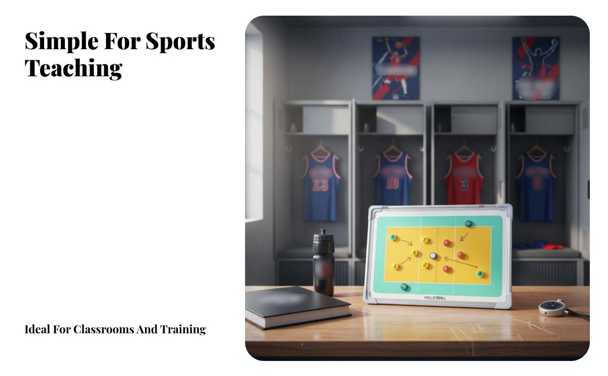 Portable Attractive Basketball Coaching Board Lightweight Basketball Coaching Board All-in-Single Kit for PE Teachers
