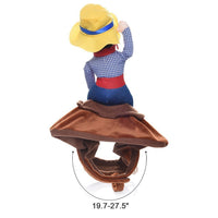 Pet Rider Costume Funny Dog Outfit