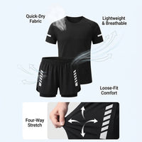 Swimsuits for Women, Plus Size Loose Tankini Top with Quick Dry Polyester Swim Shorts, Comfortable Water Sports for All Ages, Flattering Split Design