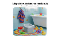 Waterproof Backless Shower Seat Non-Slip Bathing Chair Lightweight Bathroom Safety Equipment High Load Capacity for Women, Disabled Individuals, Post-Surgery Patients, Bathtub, Home
