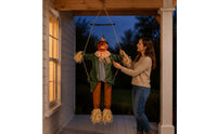 Light up Specter Swing Motion Swinging Specter Doll Creepy Sounds Sound Making Pumpkin Doll for Halloween Party, Porch