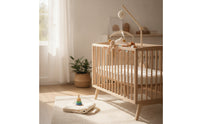 Baby Mobile with Music Box Soft Fabric Crib Mobile Music Box Rotator Clamp-on for Newborn
