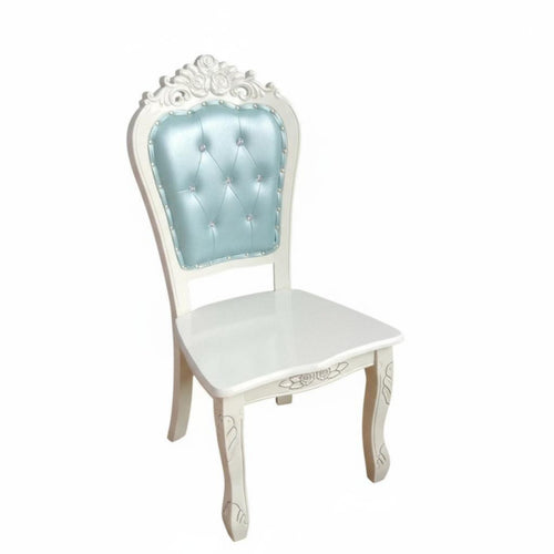 textileCovered Dining Chair European European Decorative Pattern Ornate Upholstered Chair Sturdy Wood Frame Sturdy Construction