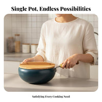 Uncoated Iron Pan Induction Compatible Uncoated Cooking Pan Traditional Chinese Saucepan Fast Heat Conduction for Home Cooks