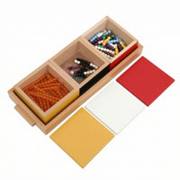Addition Bead Chain Counting Set with Tray Making Ten Colorful Bead Chain Counting Set for Kindergarten