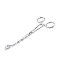 Clamping Forceps Stainless Steel Sponge Clamp Loop-Handled-Handled Forceps Long Slender