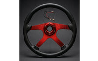 14-Inch Racing Steering Wheel 350mm Aftermarket Steering Wheel Three-Spoke Textured Grip for Car Enthusiasts, Drivers, Track Days