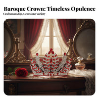 Full Circle Pageant Crown Sparkling Crystal Gemst Single S Baroque Crystal Tiara Baroque Wedding Headpiece Vintage Inspired