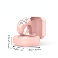 Rechargeable Phone Controller Control with Charging Case Wearable Bluetooth Finger-Worn Controller Compact Wireless Scroller Multi-Function for Creators