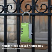 Installationno-Installation Portable Combination Lockbox Changeabletable Code Shackle Key Container Weather Resistant Lock Box Heavy-Duty for Property Management Estate Agents, Property Managers, Rental Properties, Home Entrance, Main Entrance, Garages