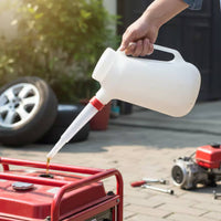 Engine Oil Dispenser Jug Large Diameter Inlet Oil Measuring Jug for Mechanics