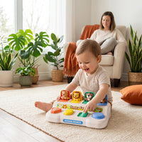 Cause-and-Effect Spring-up-up Animal Toy Interactive Animal Spring-up-up Toy Tactile Fine-Motor for Toddlers, Babies, Preschoolers, Playroom, Daycare, Travel