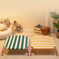 Breathable Raised Dog Bed Long-Lasting Portable Pet Cot Easy to Clean for Summer