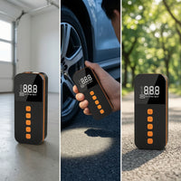 Rechargeable Portable Tire Inflator with LED Light Cordless Tire Inflator with LED Light Mini Easy to Operate for Drivers, Travel, Garage