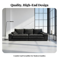 Lowdesign customizable Sofa deeper Deep Seat Living Room Furnishing Plush Cushions Sectional Couch for Families, Renters, Lounge Area, Entertaining Guests