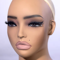 Mannequin Display Bust Skin-Toned-Toned Mannequin Head with Shoulders Shoulder Design Retail Model