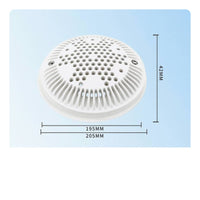 Round Main Drain Cover Perforated Pool Drain Cover White Hardware
